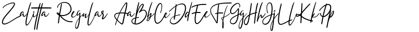 Zalitta Regular font