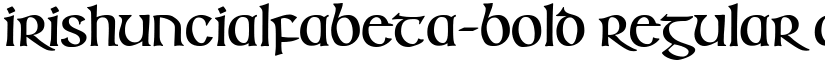 IrishUncialfabeta-Bold Regular font