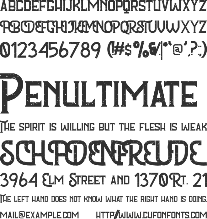 Fortunate font preview
