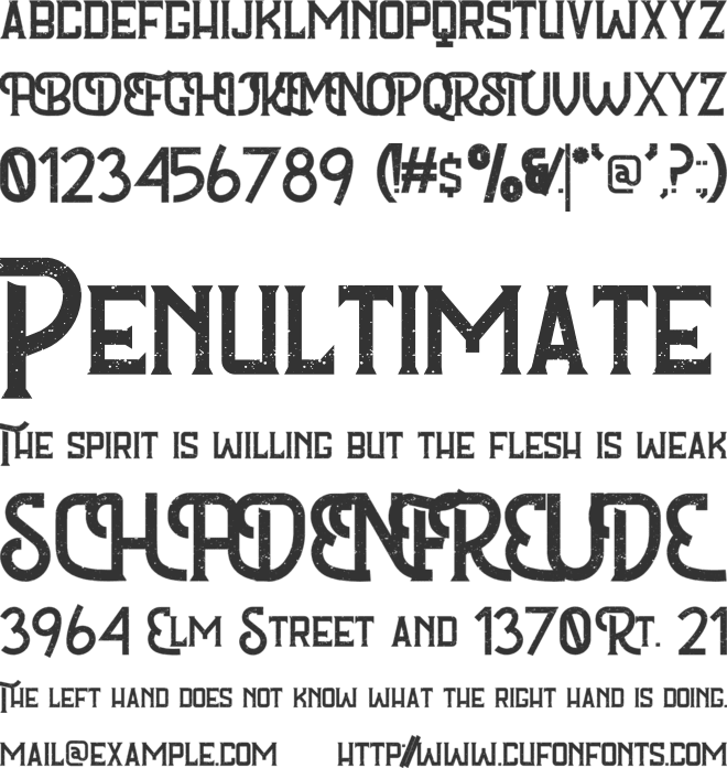 Fortunate font preview