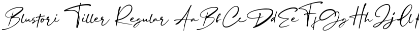 Blustori Tiller Regular font