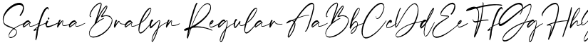 Safina Bralyn Regular font