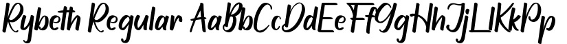 Rybeth Regular font