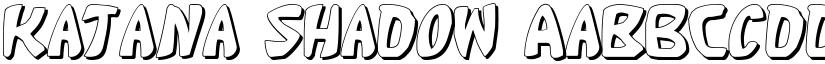 Katana Shadow font