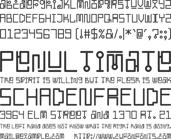 Korean Looks font preview