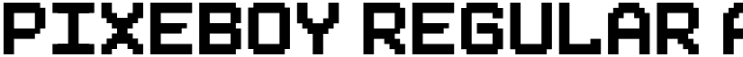 Pixeboy Regular font
