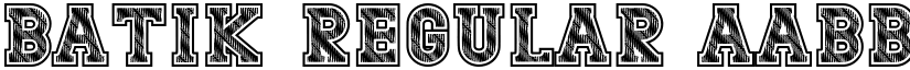 Batik Regular font