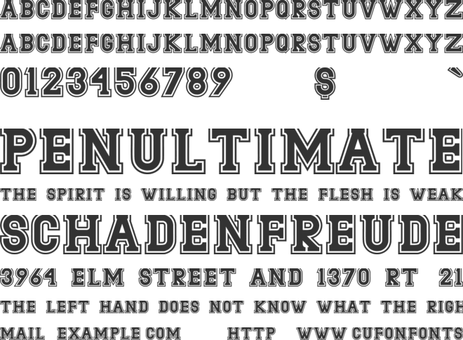 Bathurst font preview