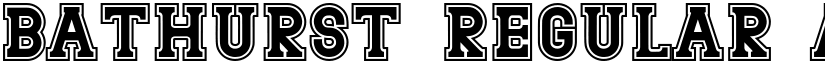 Bathurst Regular font