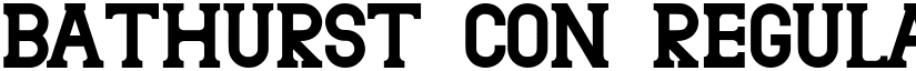 Bathurst con Regular font