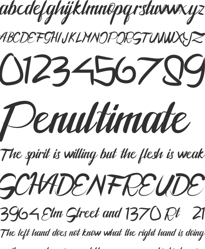 Meathagraph font preview