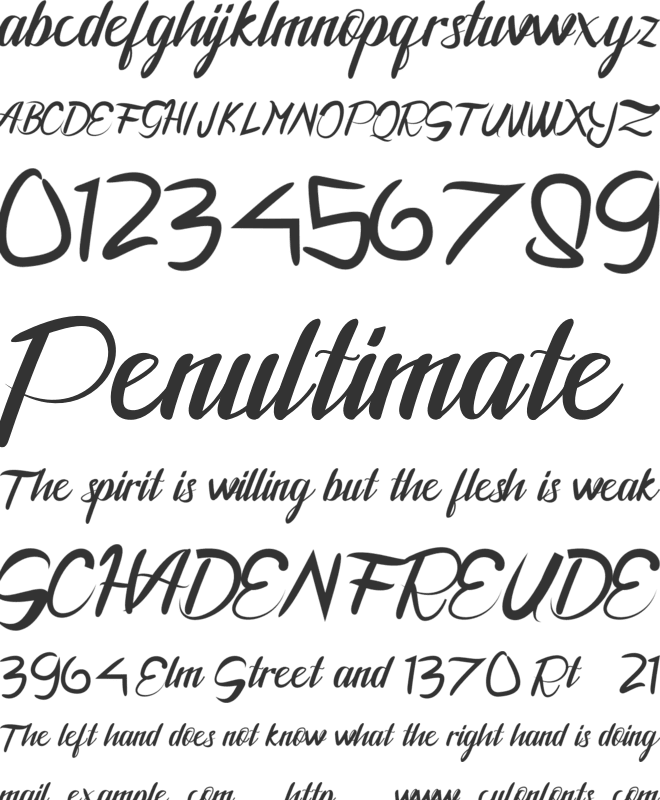 Meathagraph font preview