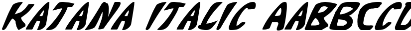 Katana Italic font