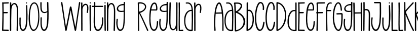 Enjoy Writing Regular font