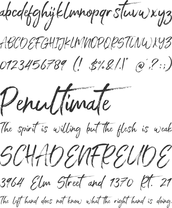 Arthure font preview