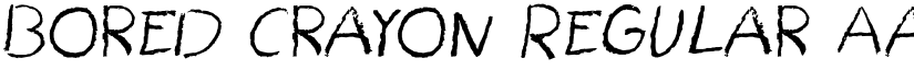 Bored Crayon Regular font