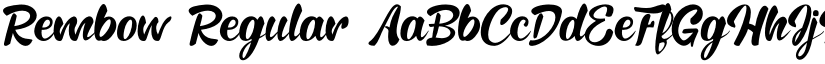 Rembow Regular font
