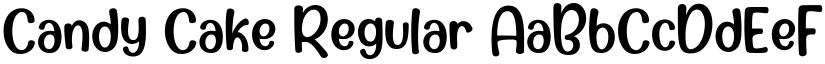 Candy Cake Regular font