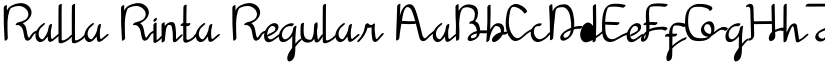 Ralla Rinta Regular font