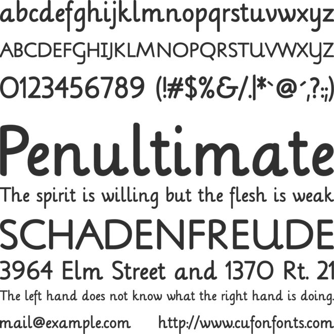 Lilly font preview