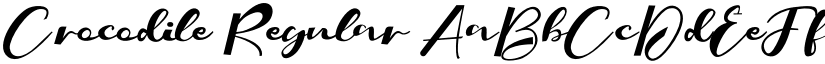Crocodile Regular font