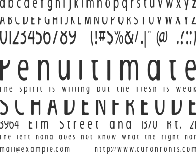 Galileo-Fixed font preview