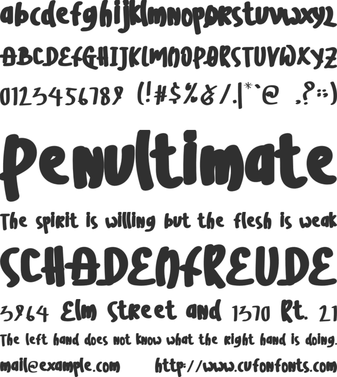 The Jangkriks font preview