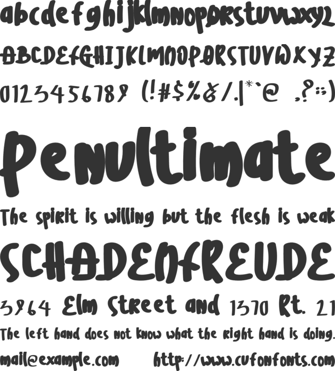 The Jangkriks font preview