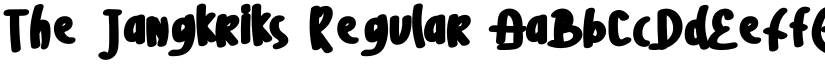 The Jangkriks Regular font