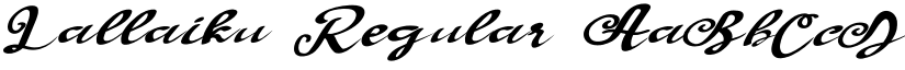 Lallaiku Regular font