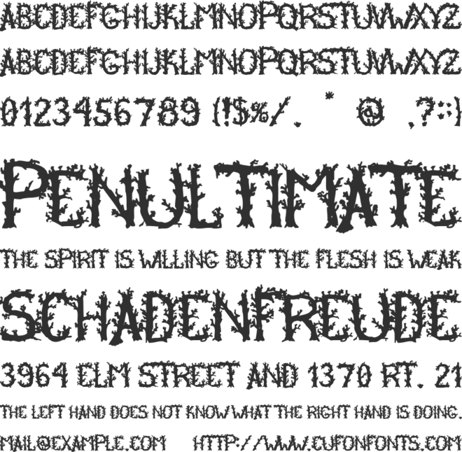 Anesthesia font preview