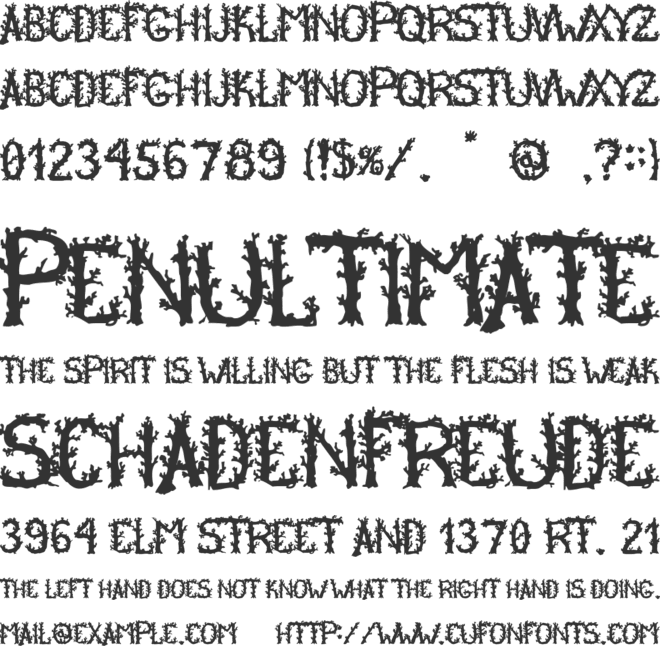 Anesthesia font preview