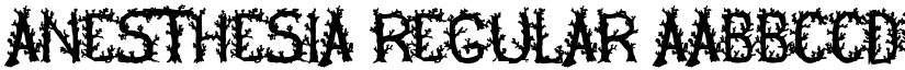Anesthesia Regular font