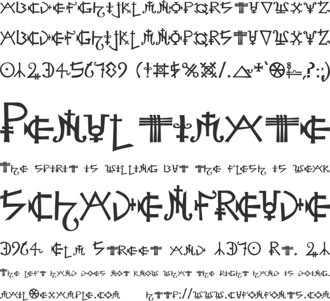 Alchemist font preview