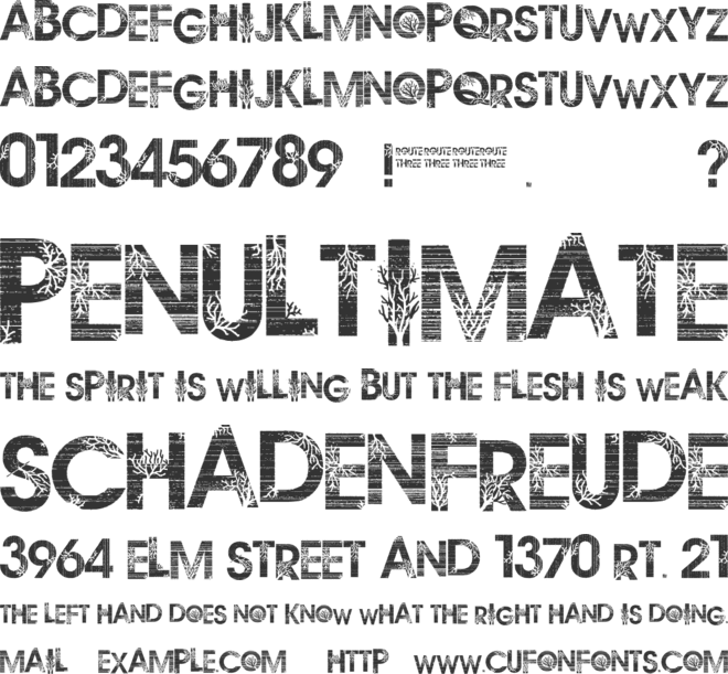 route 3 font preview