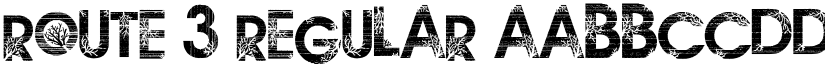 route 3 Regular font