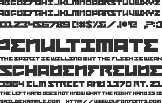 January Fair font preview