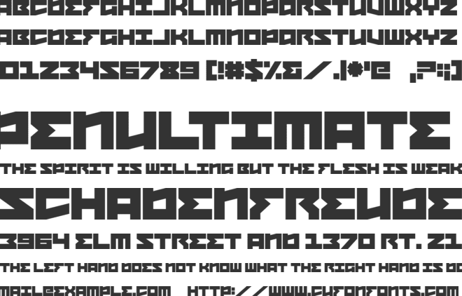 January Fair font preview