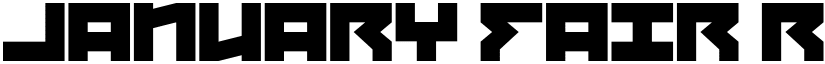January Fair Regular font