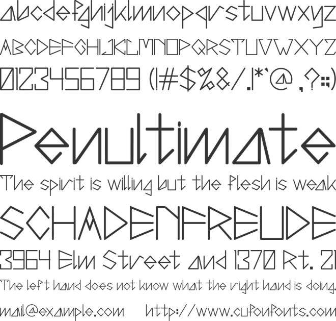 Brigita font preview