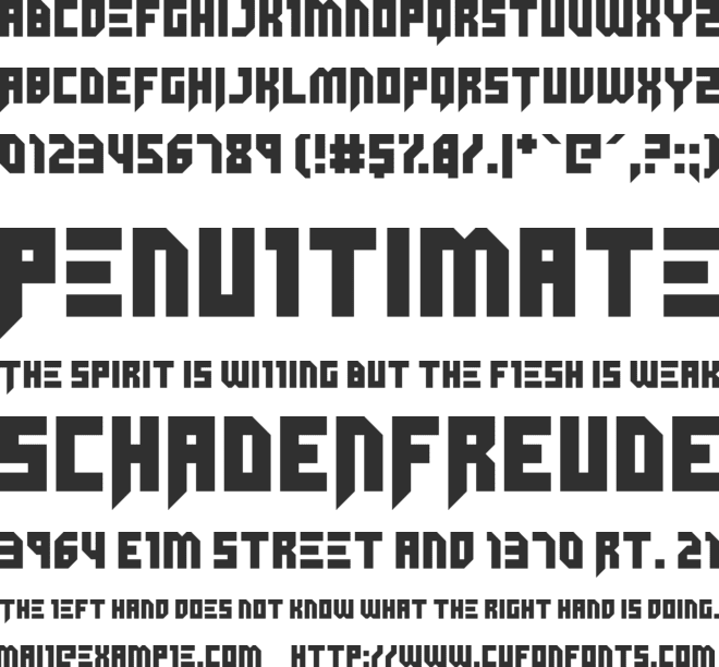 Dubspikes font preview