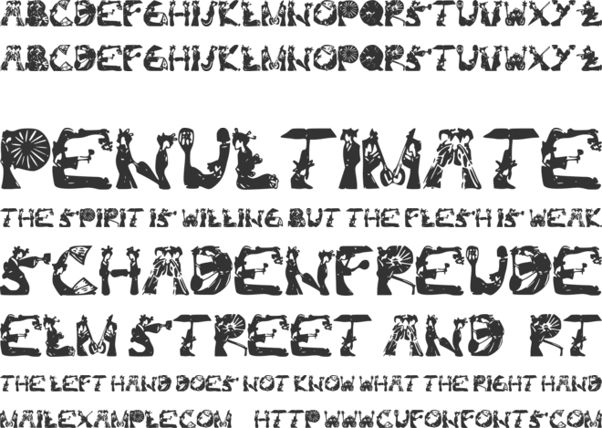 Kami-Geisha font preview