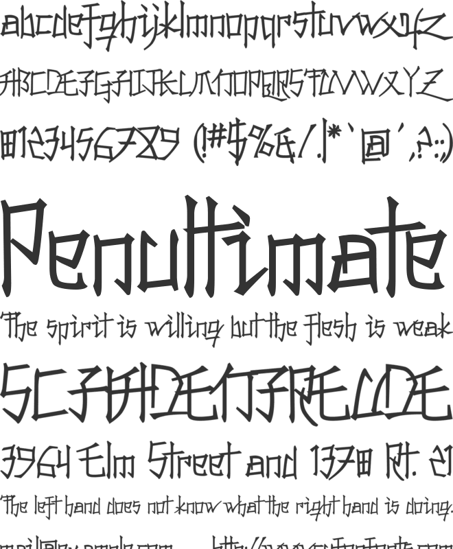Konfuciuz font preview