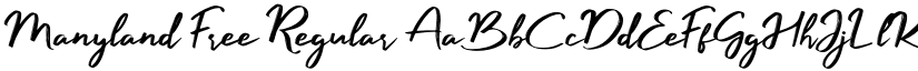 Manyland Free Regular font