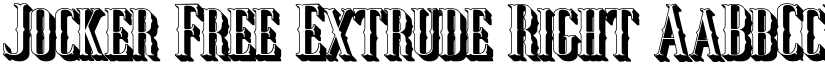 Jocker Free Extrude Right font