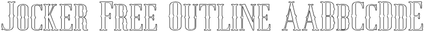 Jocker Free Outline font