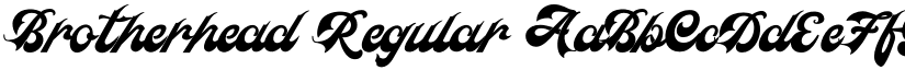 Brotherhead Regular font