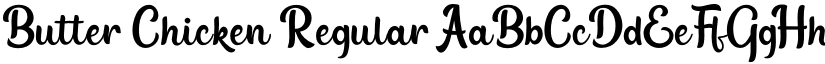 Butter Chicken Regular font