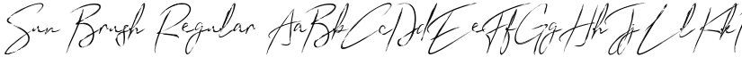Sun Brush Regular font