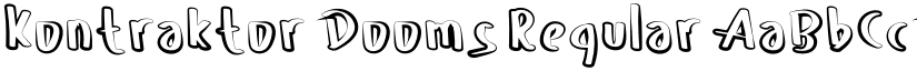 Kontraktor Dooms Regular font